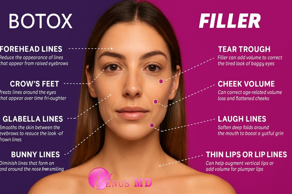 Botox vs Fillers: Which Treatment Is Right for You at Venus MD in Huntington Beach, CA